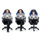 Ergonominė žaidimų kėdė Sofotel Draknor II su pakoju, juoda/mėlyna