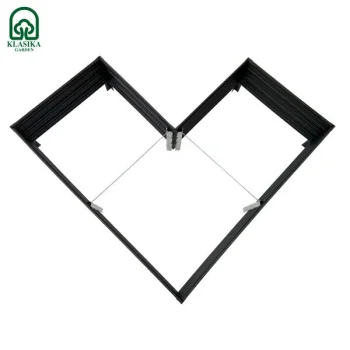 Pakelta lysvė KLASIKA Woodlook L-Shape, 146x146x30 cm, pilka