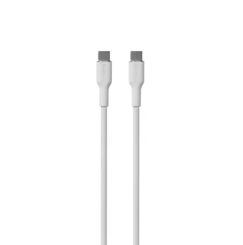 Puro Soft USB-C to USB-C Silicone Cable 60W 1.5m - White