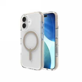 ZAGG Santa Cruz Snap MagSafe dėklas iPhone 17 telefonui, titano spalvos