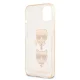 Karl Lagerfeld Glitter Karl\'s & Choupette dėklas iPhone 13 mini, auksinis