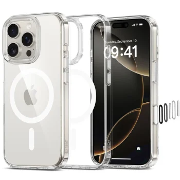 Tech-Protect Flexair Hybrid CC MagSafe Case for iPhone 16 Pro, Clear
