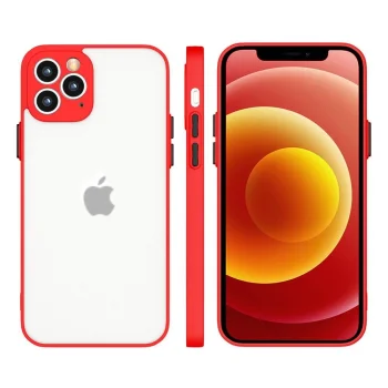 Milky Case silikoninis dėklas telefonui Xiaomi Redmi Note 10 / Redmi Note 10S, raudonas