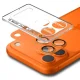 Kameros apsauginis stiklas Spigen Optik Pro XL, skirtas iPhone 17 Pro - Oranžinis