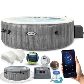 Pripučiamas SPA baseinas 6 asmenims Intex 28442, 216x71 cm