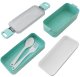 Lunch Box Container 750ml with Cutlery, Green