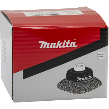 Puodelinis vielinis šepetys kampiniam šlifuokliui Makita D-39805 100 mm M14