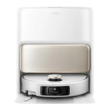 Robotas dulkių siurblys MOVA V50 Ultra Complete su valymo stotele, baltas