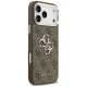 Guess 4G Big 4G Classic Logo dėklas iPhone 17 Pro Max, rudas / sidabrinis