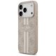 Guess 4G Printed Stripes MagSafe dėklas iPhone 17 Pro, rožinis