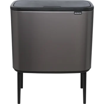 Šiukšliadėžė Brabantia Bo Touch Bin Platinum, 11 + 23 L