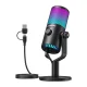 Žaidimų mikrofonas Maono DM30RGB, juodas
