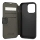Apple iPhone 13 Pro 6.1\" Guess 4G Big Metal Logo Book Case Cover (GUBKP13L4GMGGR), Grey