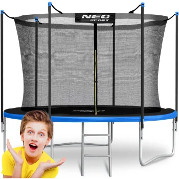 Sodo batutas 252 cm (8 ft) su vidiniu tinklu ir kopėčiomis Neo-Sport