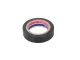 Juoda PVC izoliacinė juosta, atspari vandeniui, 17 mm x 18 m
