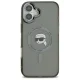 Karl Lagerfeld dėklas iPhone 16 Plus telefonui IML Metal Karl Head MagSafe, juodas