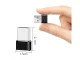 USB-A į USB-C OTG adapteris duomenų perdavimui ir įkrovimui, juodas