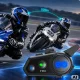 Y8X motociklo šalmo domofonas su Mesh iki 8 naudotojų, juodas