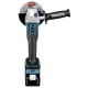 Akumuliatorinis kampinis šlifuoklis Makita DGA513RTJ, 18 V, 125 mm, 2x 5.0 Ah