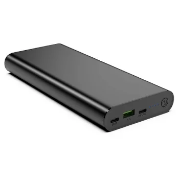 Išorinė baterija 26800mAh, PD 100W, 2x USB-C, USB-A QC3.0, juoda