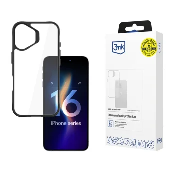Apple iPhone 16 6.1'' 3MK Satin Armor Case+ Case Cover, Transparent