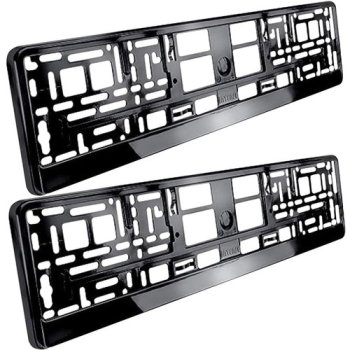 Xtrobb License Plate Frame, 2 pcs, Black