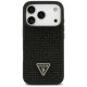Apsauginis dėklas Guess iPhone 17 Pro Rhinestone, juodas