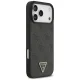 Guess iPhone 17 Pro Max Case Leather 4G Triangle Strass MagSafe, Black