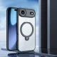 Dux Ducis iPhone 17 Air dėklas Aimo Mag su stovu, juodas