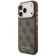 Guess 4G dėklas su MagSafe pinigine iPhone 17 Pro, rudas