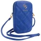 Guess Zip Quilted 4G telefono dėklas-krepšelis, mėlynas