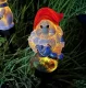 Solar garden LED lamp, gnome with watering can, 41 cm
