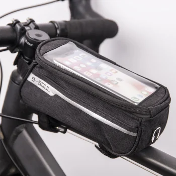Tfo Waterproof Bike Bag with Phone Holder, Black