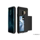 Samsung Galaxy S9 (G960F/DS) hibridinis dėklas su kortelių dėklu Slide, juodas