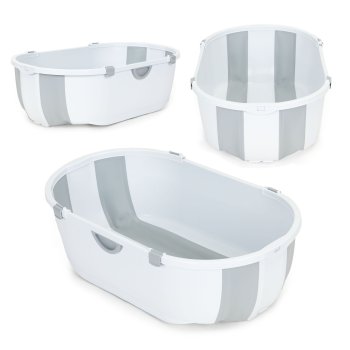 Sulankstoma kūdikių vonelė Ecotoys, pilka