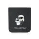 Karl Lagerfeld Saffiano dėklas Samsung Galaxy Z Flip 6 telefonui, juodas