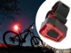Galinis dviračio žibintas 14 LED, įkraunamas USB, raudona šviesa, juodas