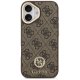 Guess 4G Strass Logo & Big Strap MagSafe dėklas iPhone 17, rudas