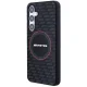 Mercedes AMG Samsung Galaxy S24 dėklas Silicone Carbon Pattern MagSafe, juodas