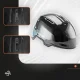Qunature slidinėjimo ir snieglentės šalmas 58-61 cm (L), juodas
