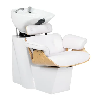 Hairdressing Wash Unit Gabbiano Florencja, White