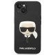Karl Lagerfeld Silicone Karl\'s Head dėklas, skirtas iPhone 14 Plus, juodas