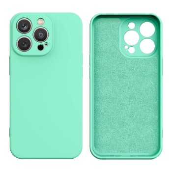 Silikoninis deklas Samsung Galaxy S23+ Plus (SM-S916), zalias