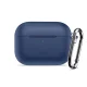 Ausinių dėklas Tech-Protect Silicone Hook skirtas AirPods Pro, Navy Blue