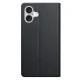3mk Wallet Case atverčiamasis dėklas, skirtas iPhone 17, juodas