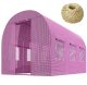 Sodo šiltnamio tunelis Case 123404, 2x3 m (6 m²), rožinis