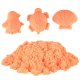 Kinetinis smėlis maišelyje, 1 kg, oranžinis
