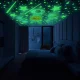 Šviečiantys fluoresciniai lipdukai Žvaigždės ir planetos, 453 vnt.