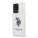 US Polo Silicone Collection Phone Case Cover Samsung Galaxy S20 Ultra - White