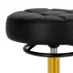Hairdresser Stool Gabbiano D054G Black and Gold